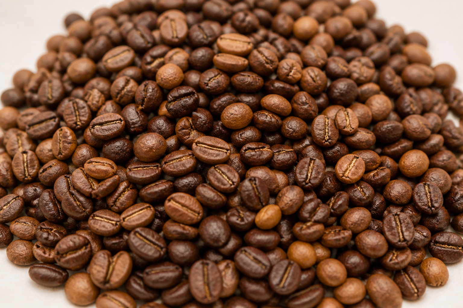 Roasted arabica coffee beans